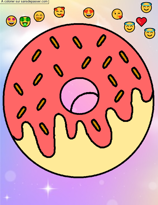 Coloriage Oh Donut !  par miss queen