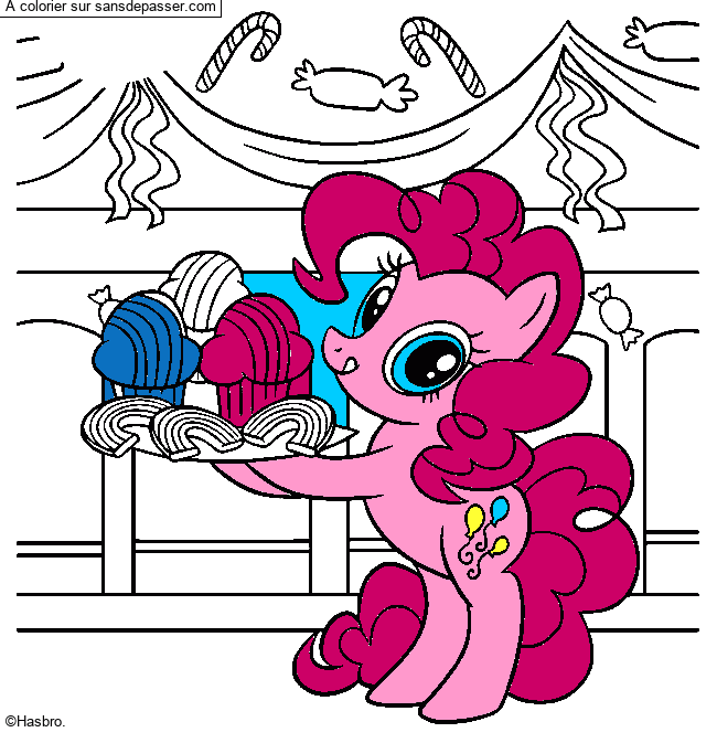 Coloriage Pinky Pie - My Little Pony par un invité