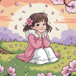 Coloriages Girly - Printemps