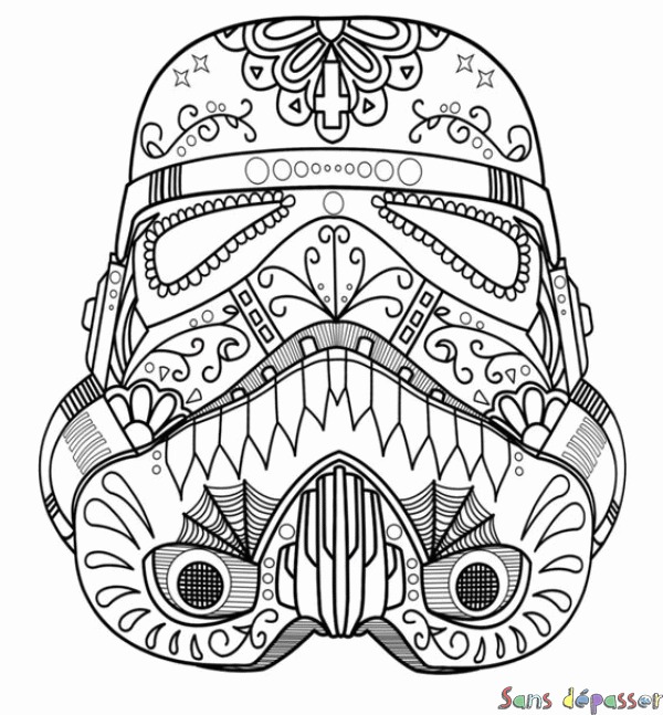 Coloriage Stormtrooper doodle