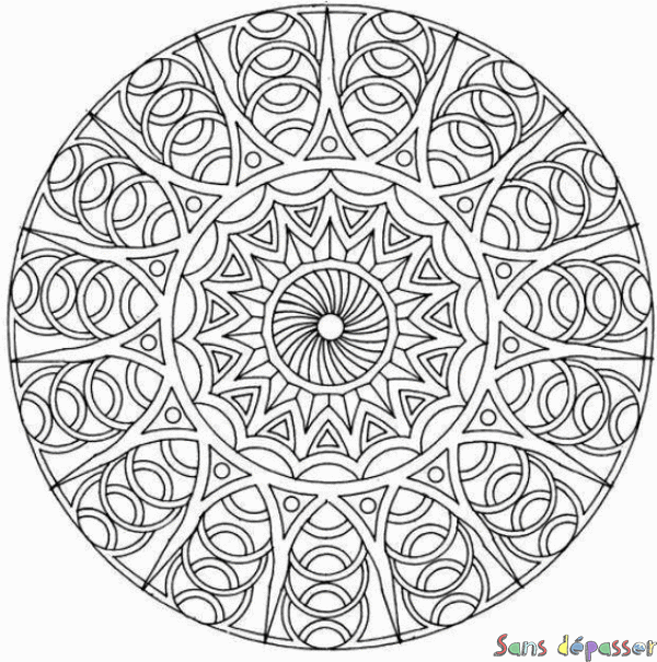 Coloriage Mandala classique