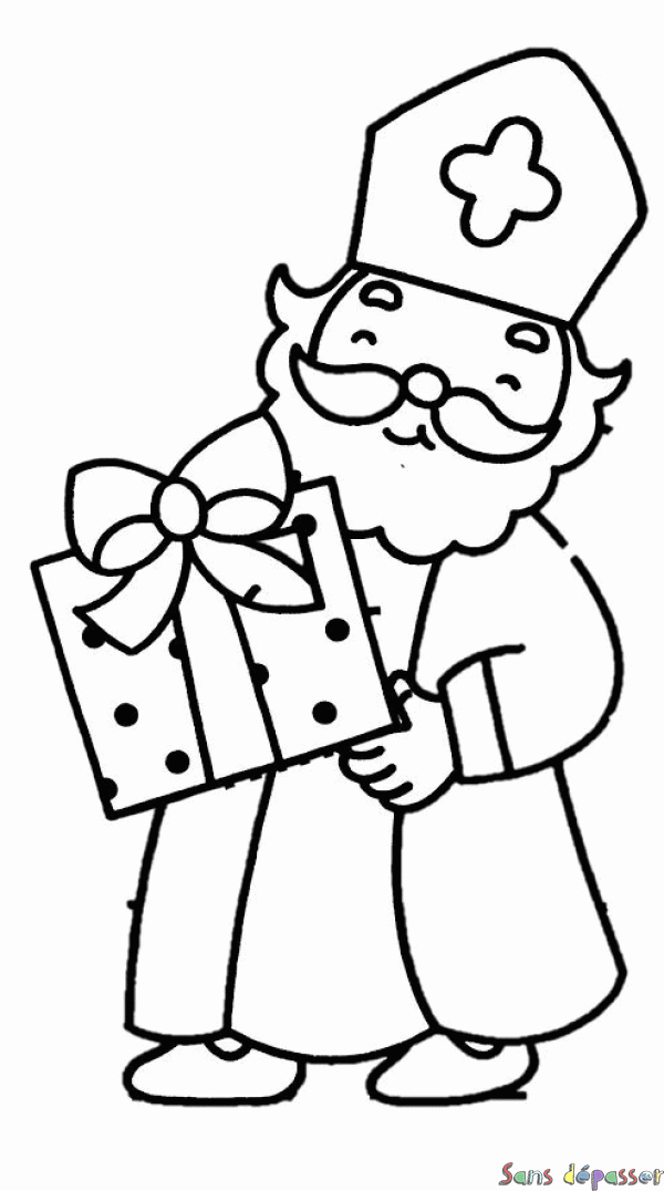 Coloriage St Nicolas