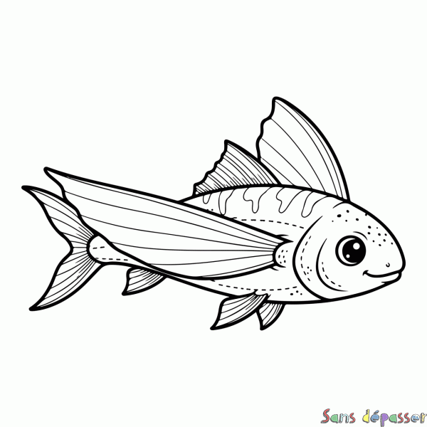 Coloriage Poisson d'avril !