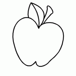 Coloriage Pomme de reinette et pomme d'api