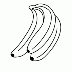 Coloriage Bananes