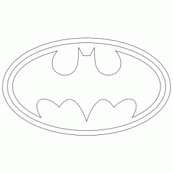 Coloriage Logo Batman