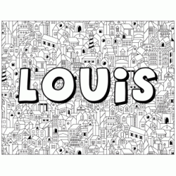 Coloriage Coloriage prénom - Louis
