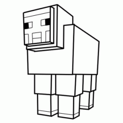 Coloriage Mouton de Minecraft