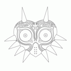 Coloriage Coloriage Zelda Majora's Mask