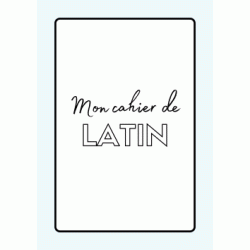 Coloriage Page de Garde Cahier de Latin