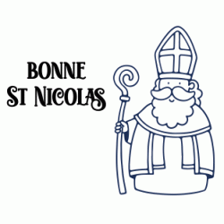 Coloriage Bonne Saint Nicolas
