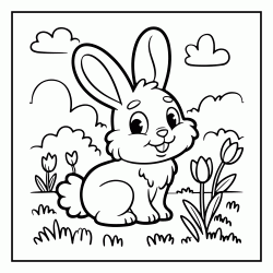 Coloriage Printemps - 1