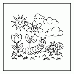 Coloriage Printemps - 2