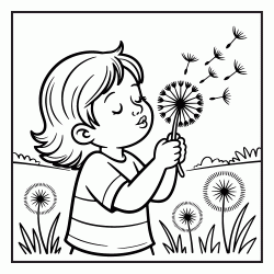 Coloriage Girly - Printemps 5