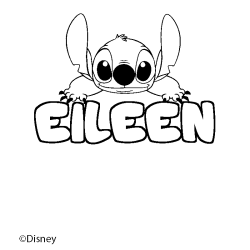 Coloriage EILEEN - d&eacute;cor Stitch