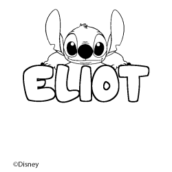 Coloriage ELIOT - d&eacute;cor Stitch