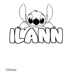 Coloriage ILANN - d&eacute;cor Stitch