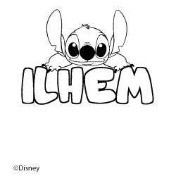 Coloriage ILHEM - d&eacute;cor Stitch