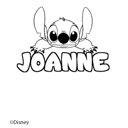 Coloriage JOANNE - d&eacute;cor Stitch