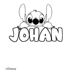 Coloriage JOHAN - d&eacute;cor Stitch