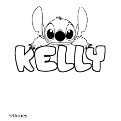 Coloriage KELLY - d&eacute;cor Stitch