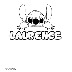 Coloriage LAURENCE - d&eacute;cor Stitch