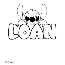 Coloriage LOAN - d&eacute;cor Stitch