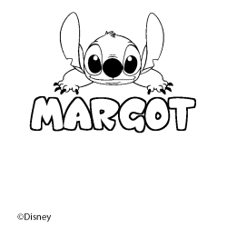 Coloriage MARGOT - d&eacute;cor Stitch