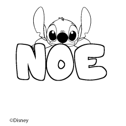 Coloriage NOE - d&eacute;cor Stitch