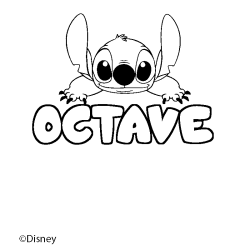 Coloriage OCTAVE - d&eacute;cor Stitch