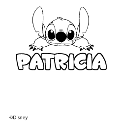Coloriage PATRICIA - d&eacute;cor Stitch