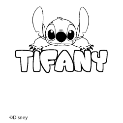 Coloriage TIFANY - d&eacute;cor Stitch