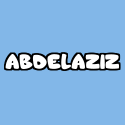 Coloriage prénom ABDELAZIZ