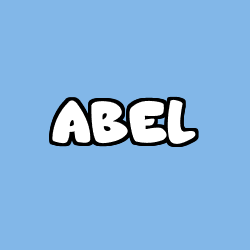 Coloriage prénom ABEL