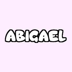 Coloriage prénom ABIGAEL
