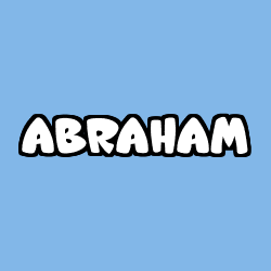 Coloriage prénom ABRAHAM