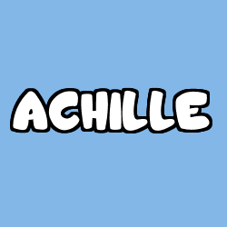 Coloriage prénom ACHILLE