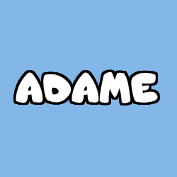 Coloriage prénom ADAME