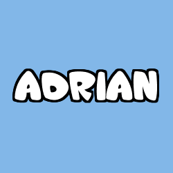 Coloriage prénom ADRIAN