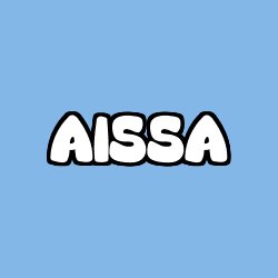 Coloriage prénom AISSA