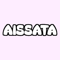 Coloriage prénom AISSATA
