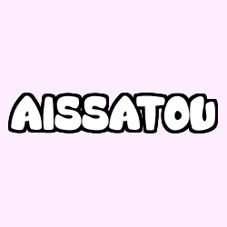 Coloriage prénom AISSATOU