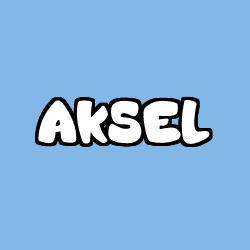 Coloriage prénom AKSEL