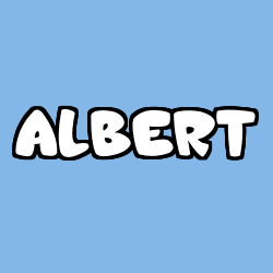 Coloriage prénom ALBERT