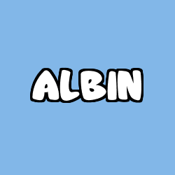 Coloriage prénom ALBIN