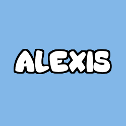Coloriage prénom ALEXIS