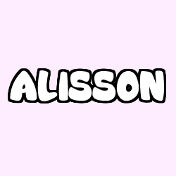 Coloriage prénom ALISSON