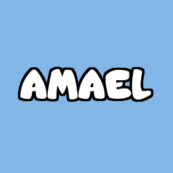Coloriage prénom AMAEL