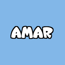 Coloriage prénom AMAR