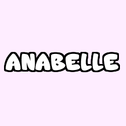 Coloriage prénom ANABELLE